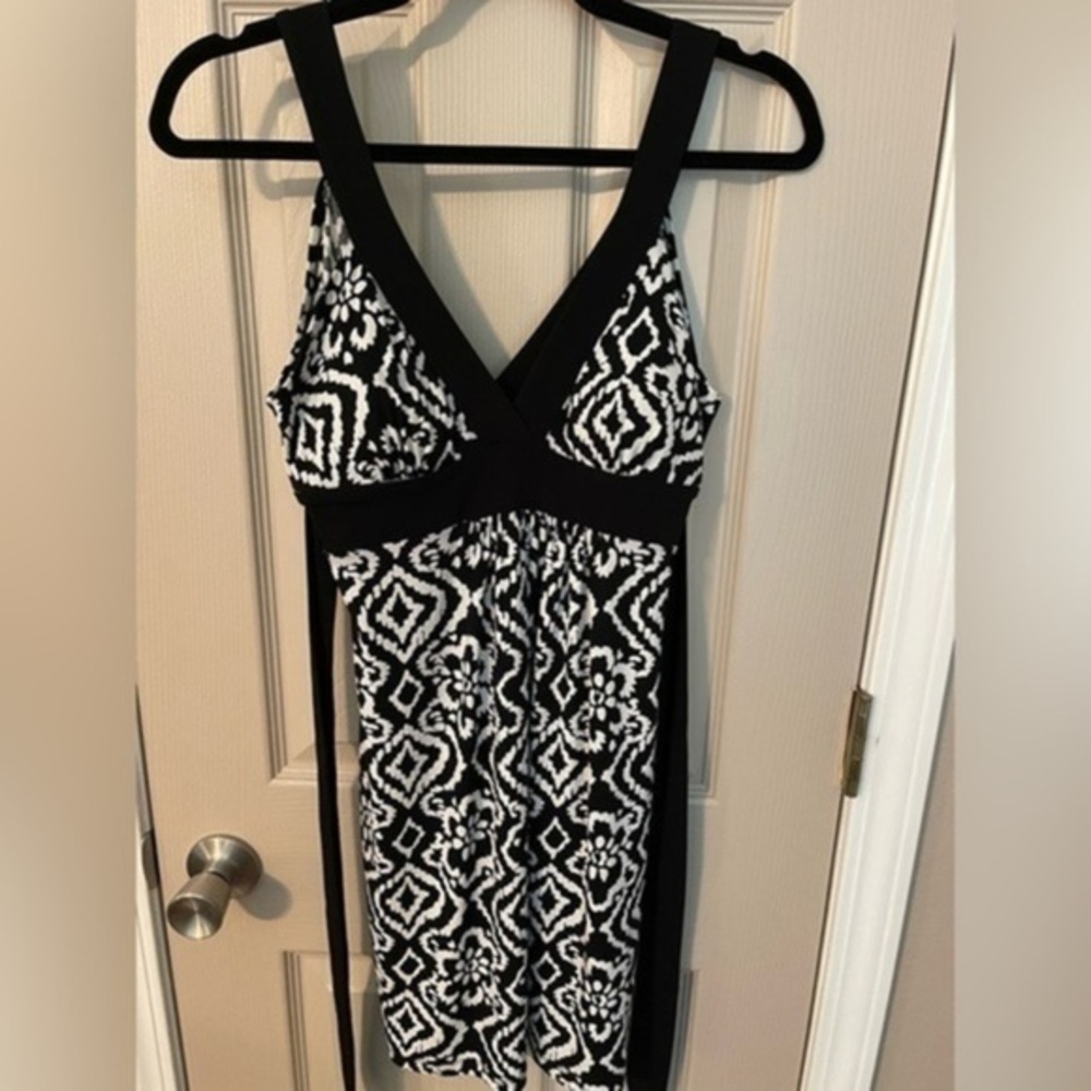 Sweet Storm Empire Waist Sundress With Tie Back